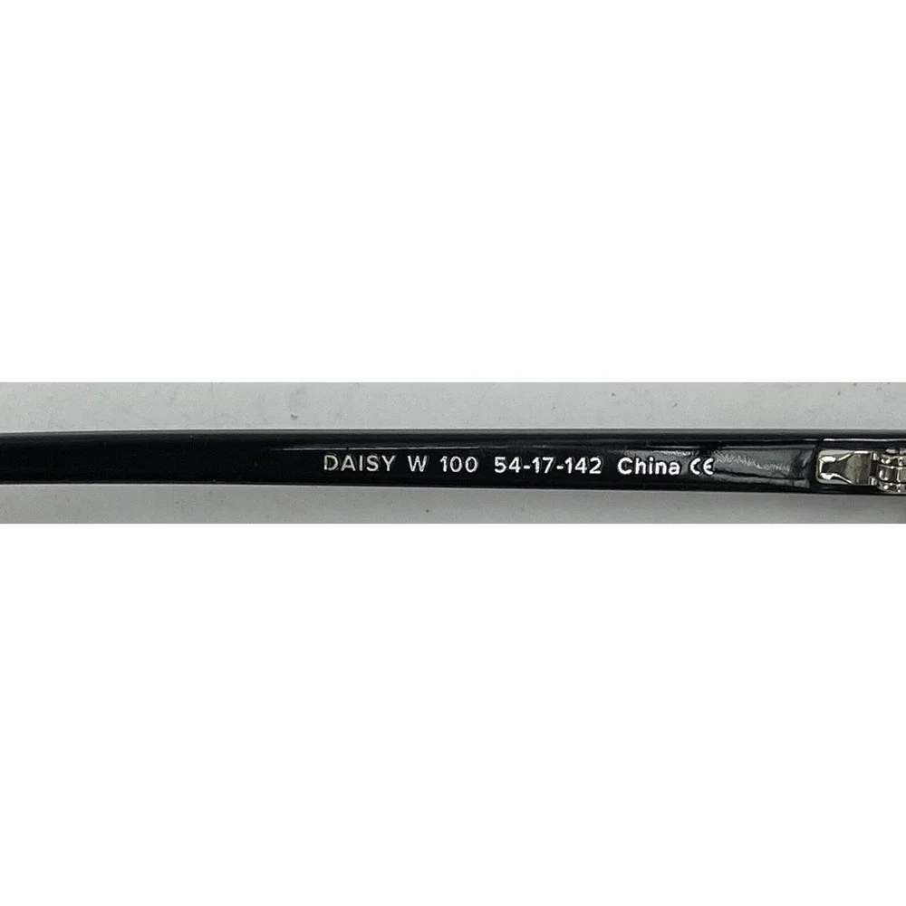 Warby Parker Daisy W100 Black‎ Full Rim Eyeglasses Frames 54-17 142 Case Cloth